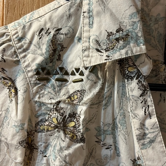 Guess Butterfly Button Up Shirt - Picture 3 of 8